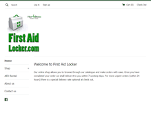 Tablet Screenshot of firstaidlocker.com